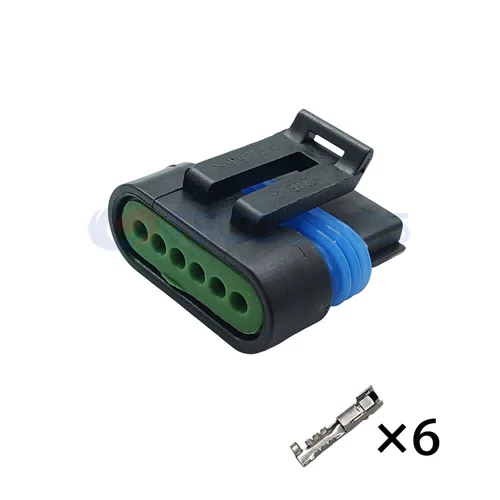 Waterproof IP66 Rated Copper Nylon ABS Wire Harness Electronic Accelerator Pedal Sensor Plug for Car 6-Pin Female... - image 4